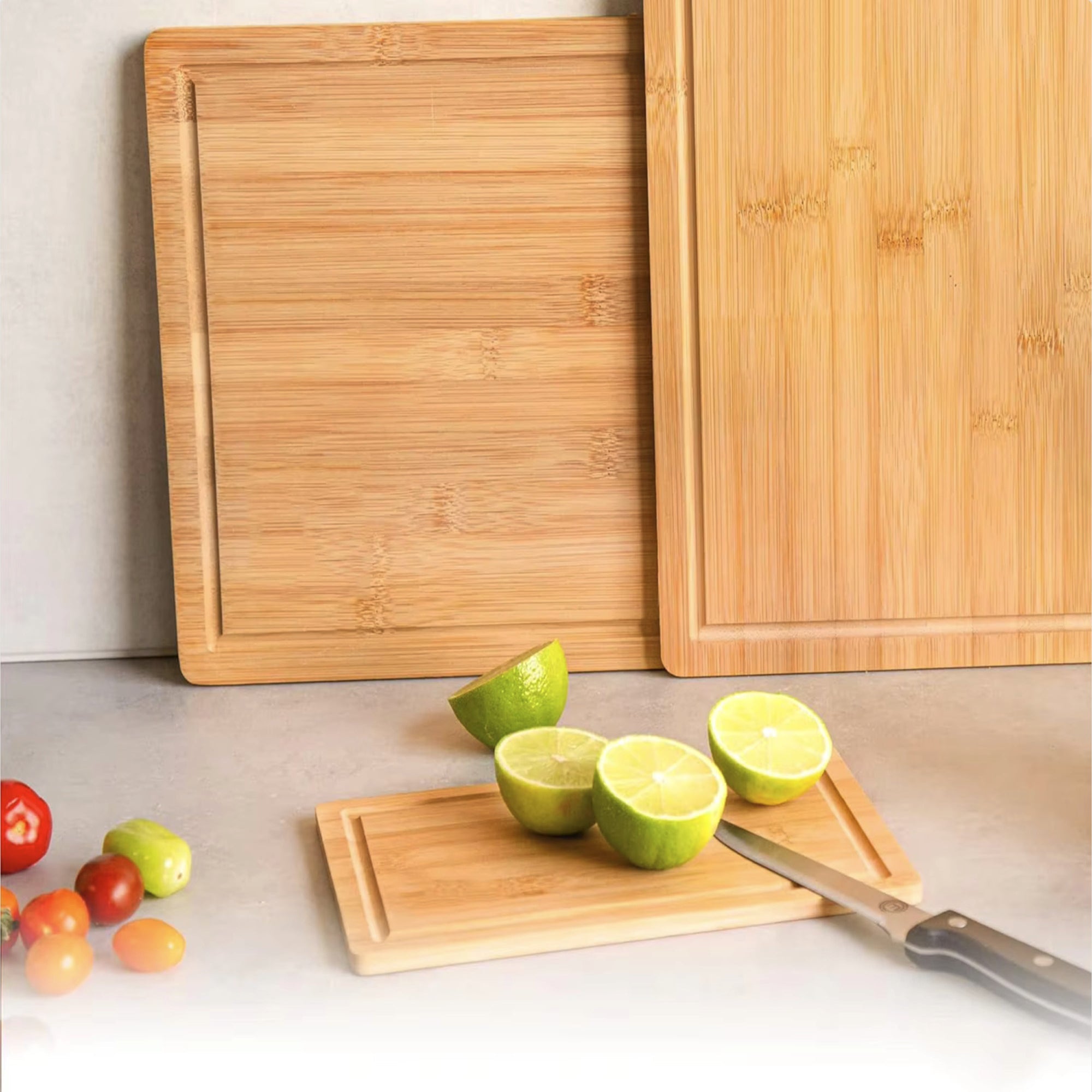 3-Piece Bamboo Cutting Board Set